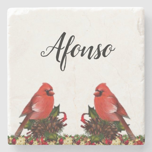 Marble Stone Coaster Christmas (Front)