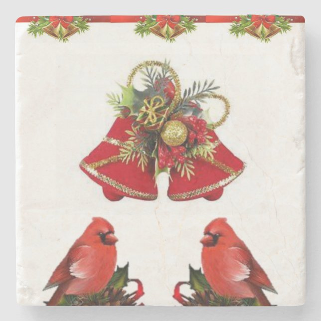 Marble Stone Coaster Christmas (Front)