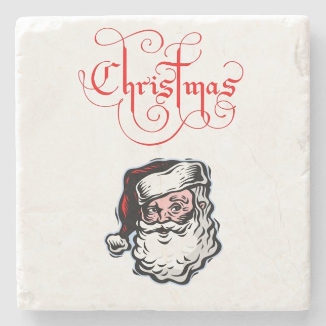 Marble Stone Coaster Christmas (Front)