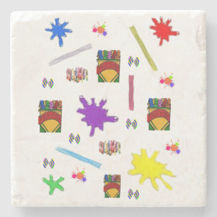 Marble Stone Coaster Crayons