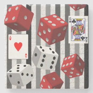 Marble Stone Coaster Dice