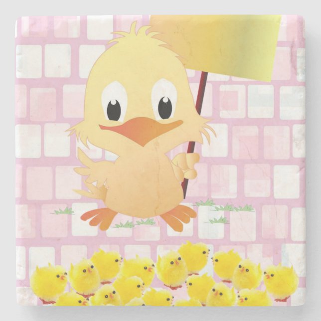 Marble Stone Coaster Easter (Front)