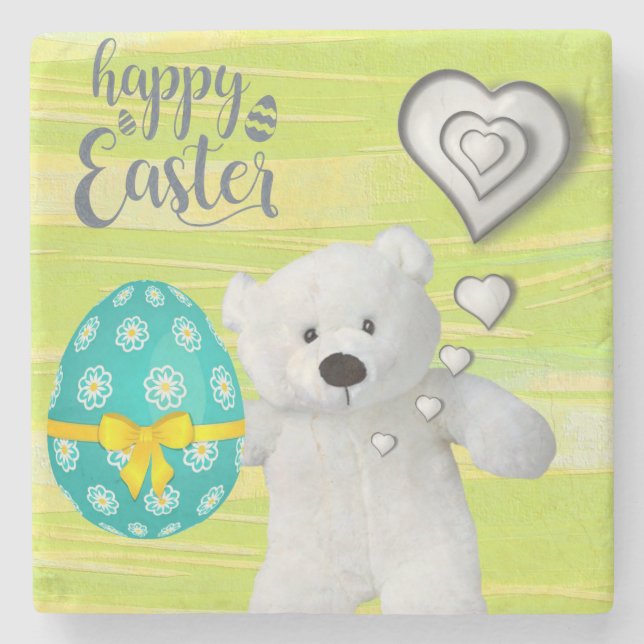 Marble Stone Coaster Easter (Front)
