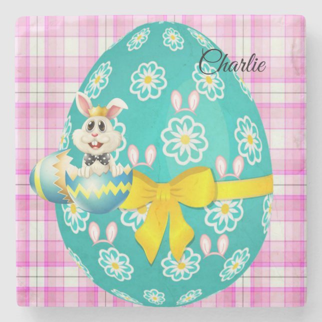 Marble Stone Coaster Easter (Front)