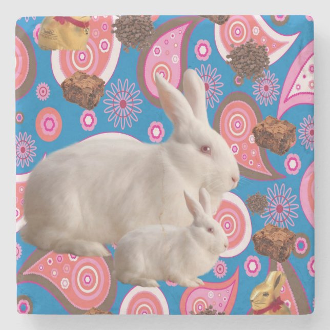 Marble Stone Coaster Easter (Front)