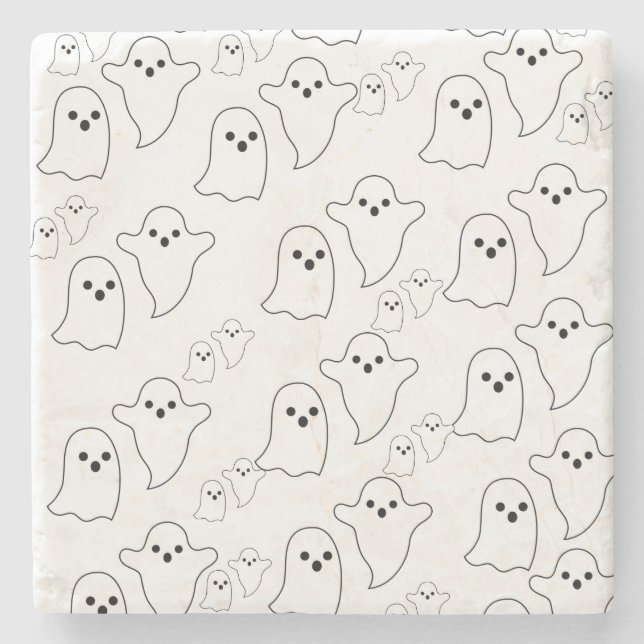 Marble Stone Coaster Halloween (Front)