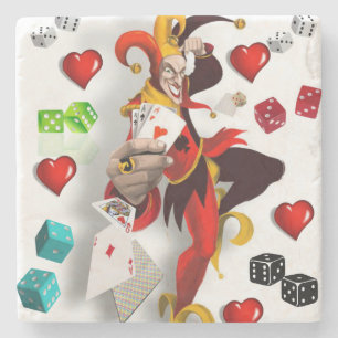 Marble Stone Coaster Joker