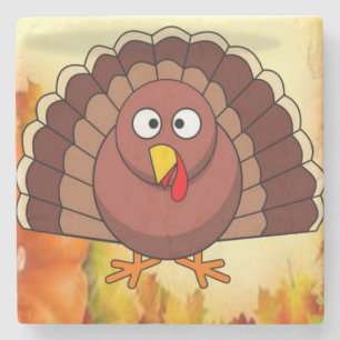 Marble Stone Coaster Thanksgiving