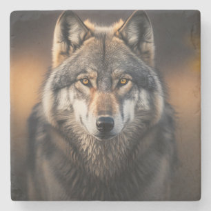 Marble Stone Coaster-Wolf Stone Coaster