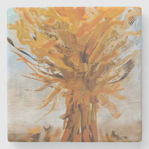 Marble Stone Coasters with Fall colours