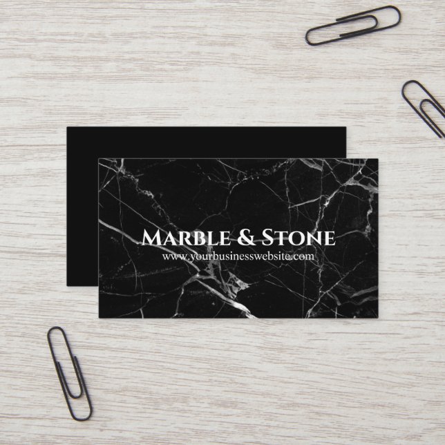 Marble & Stone Countertops Business Card (Front/Back In Situ)