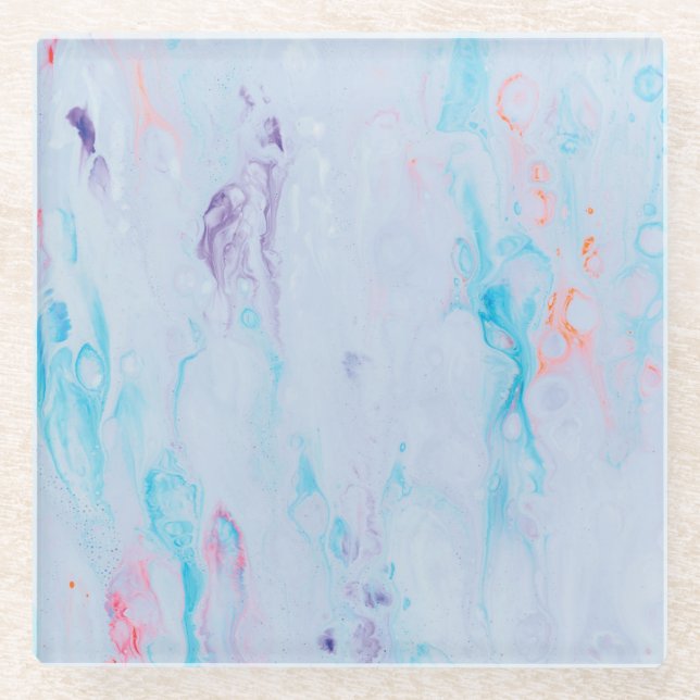 Marble Stone Glass Coaster (Front)