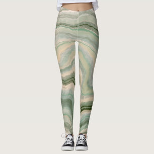 Marble Stone Graphic All-Over-Print Leggings