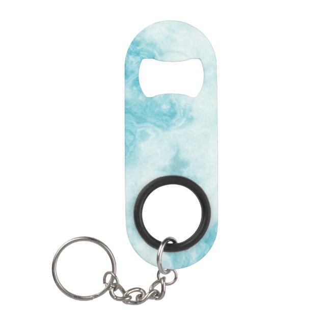 Marble Stone Mini Bottle Opener With Keychain (Front)