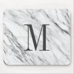 Marble Stone Monogrammed MousePad<br><div class="desc">Marbled Stone monogrammed mousepad. Customisable</div>