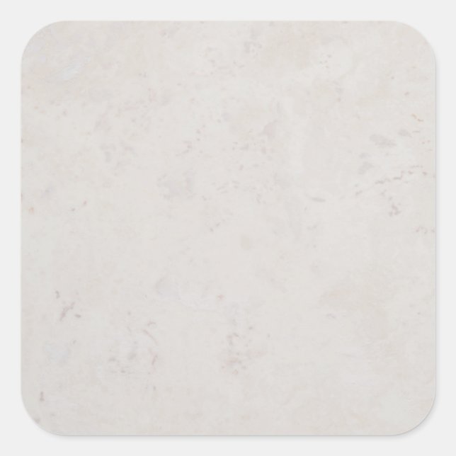 Marble Stone Neutral Grey Tile Background Template Square Sticker (Front)