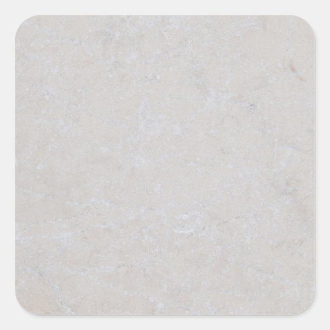 Marble Stone Neutral Grey Tile Background Template Square Sticker (Front)