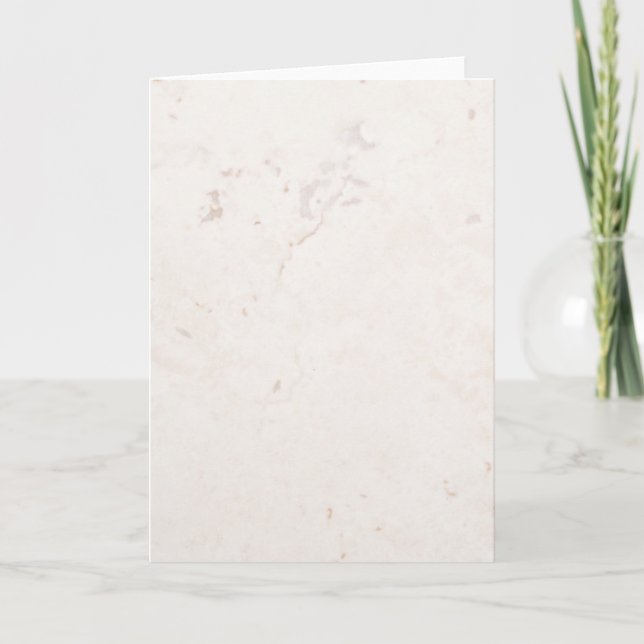 Marble Stone Neutral Tile Natural Background Blank Card (Front)
