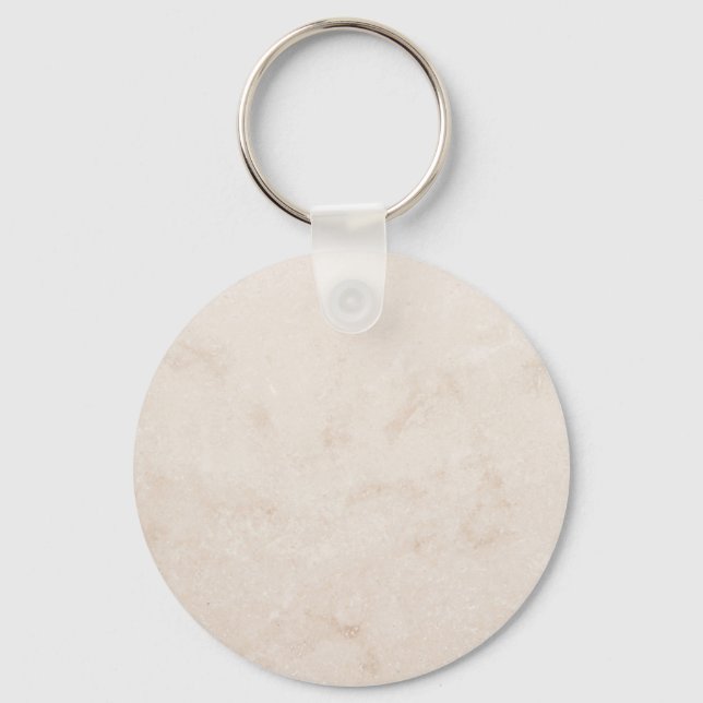 Marble Stone Neutral Tile Sandy Background Blank Key Ring (Front)