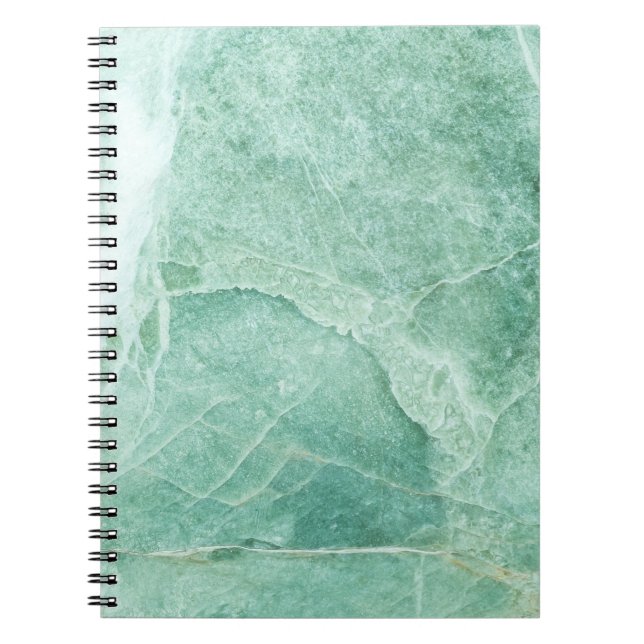 Marble stone pattern, green texture. notebook (Front)
