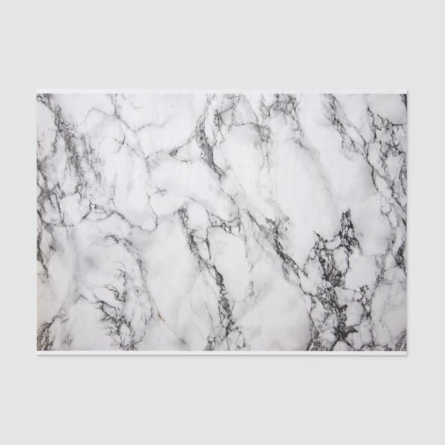 Marble Stone Pattern In Grey Colours Tissue Paper (Front)
