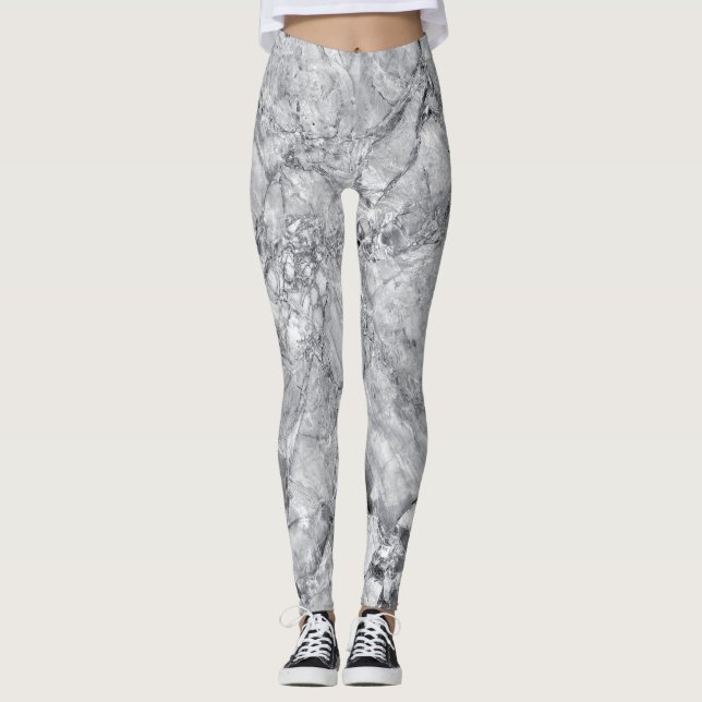 Marble Stone Pattern Leggings (Front)