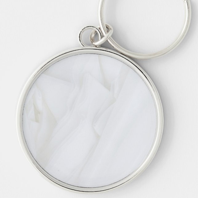Marble Stone Premium Round Keychain (Front)