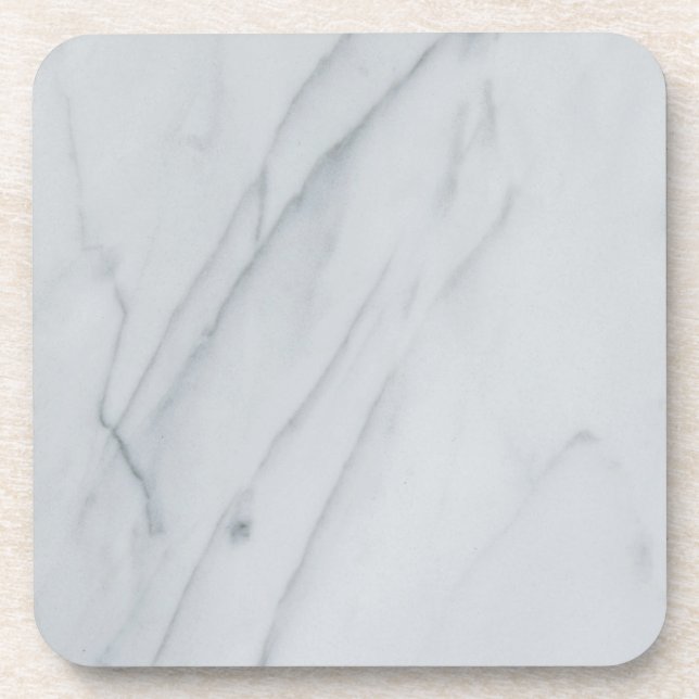 Marble Stone Tiles Hard plastic coaster (Front)