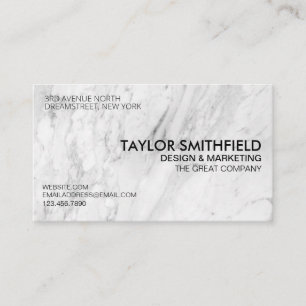 Marble Stone Trendy Minimal Professional Business Card