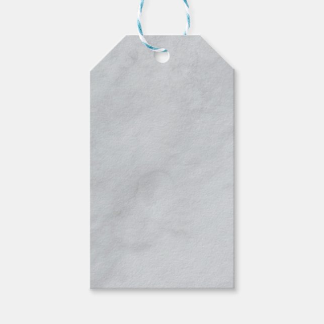 Marble Stone White Gift Tag (Front)
