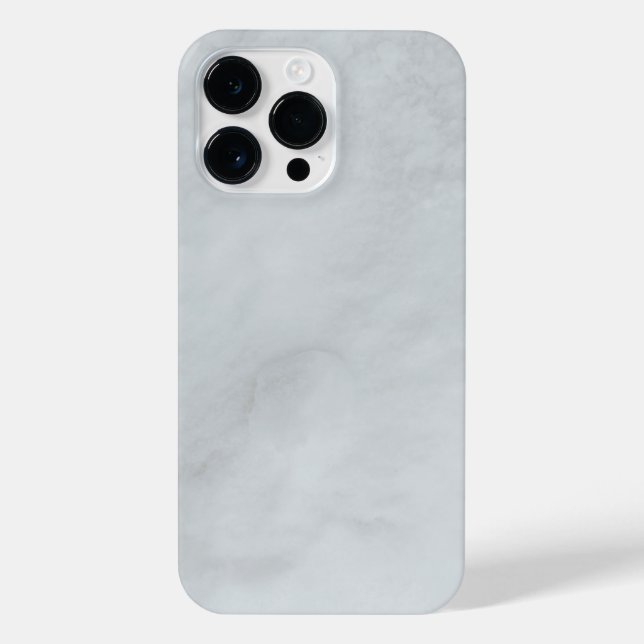 Marble Stone White iPhone 14 Pro Max Case (Back)