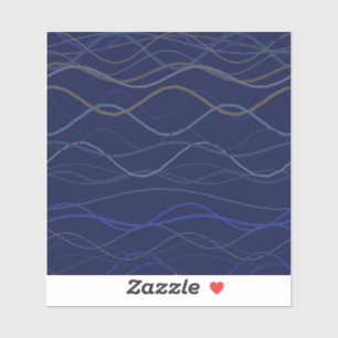 Marble Swirl Blue Gold Seamless Pattern