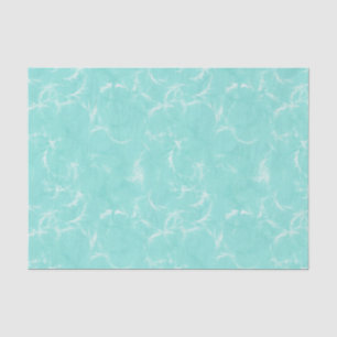 Marble swirl print, aqua / robin's egg blue tissue paper