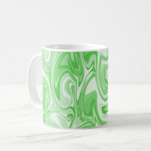 Marble Swirl Texture - Green Tones Coffee Mug