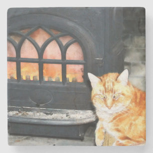 Marble Tabby Cat Coaster