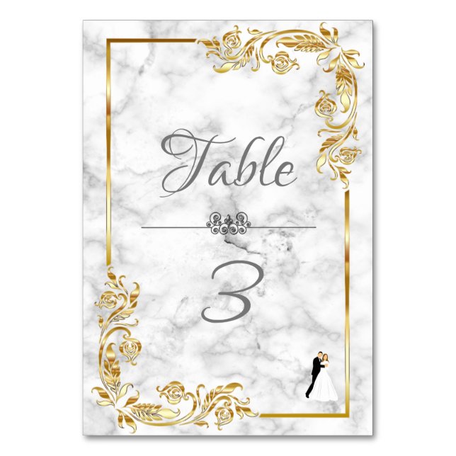 Marble Table Number (Front)