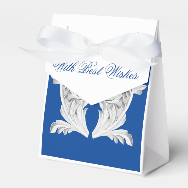 Marble Tendrils on a Favour Box (Front Side)