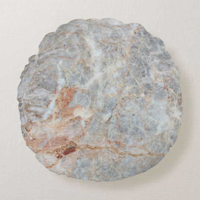 marble texture background pattern with high resolu round cushion (Front)