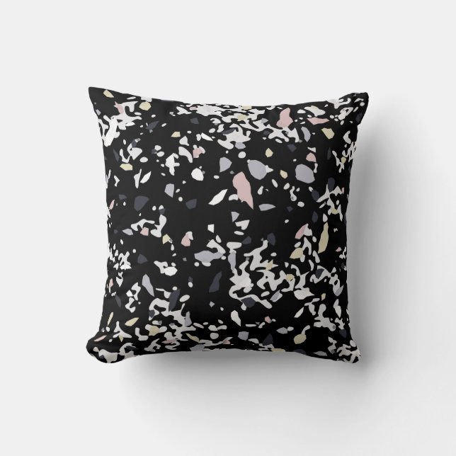 Marble Texture Black    Cushion (Front)