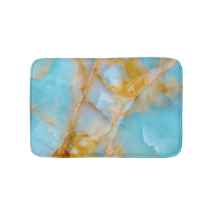Marble texture, colourful onyx interior. bath mat
