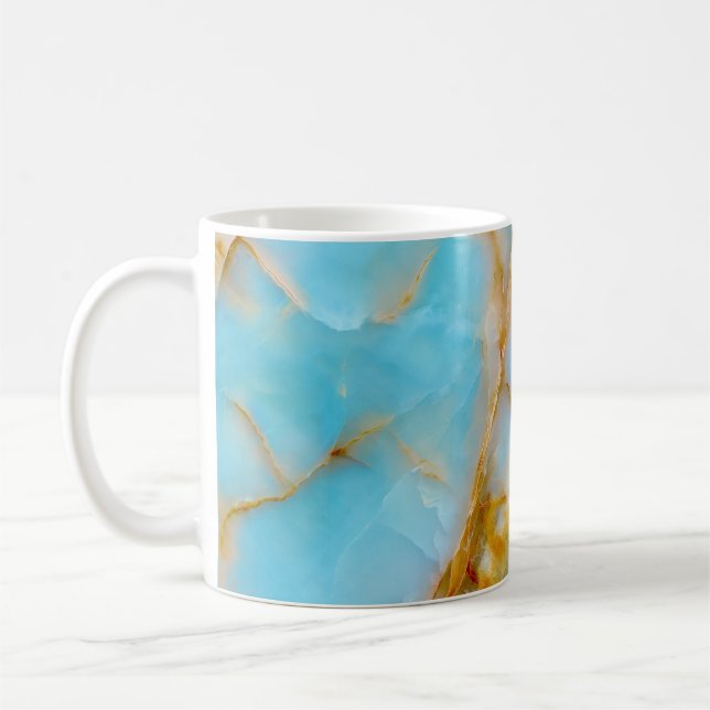 Marble texture, colourful onyx interior. coffee mug (Left)