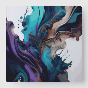  Marble texture design Square Wall Clock