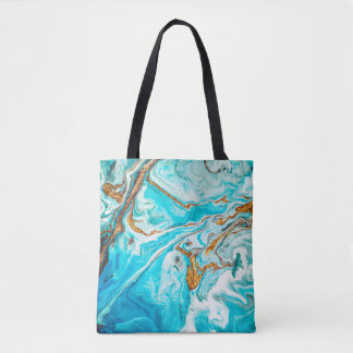 Marble texture. Eastern technique. Contemporary ar Tote Bag
