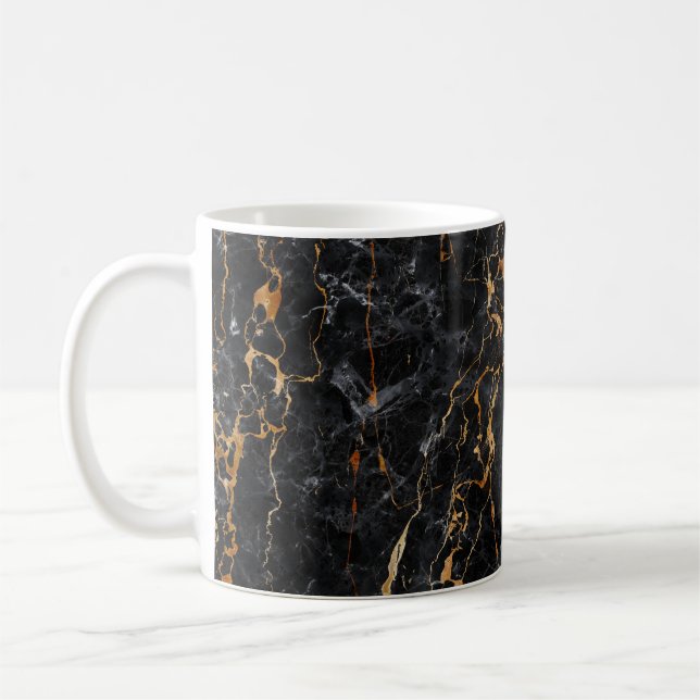 Marble Texture: Elegant Stone Surface. Coffee Mug (Left)