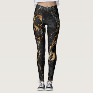 Marble Texture: Elegant Stone Surface. Leggings