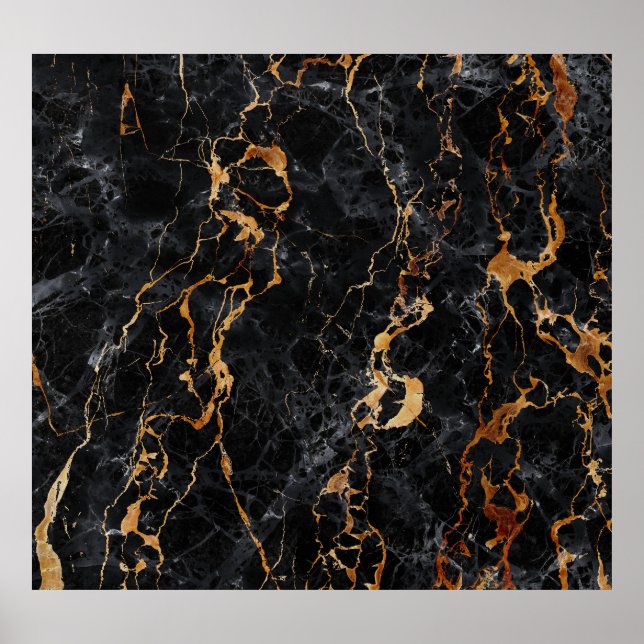 Marble Texture: Elegant Stone Surface. Poster (Front)