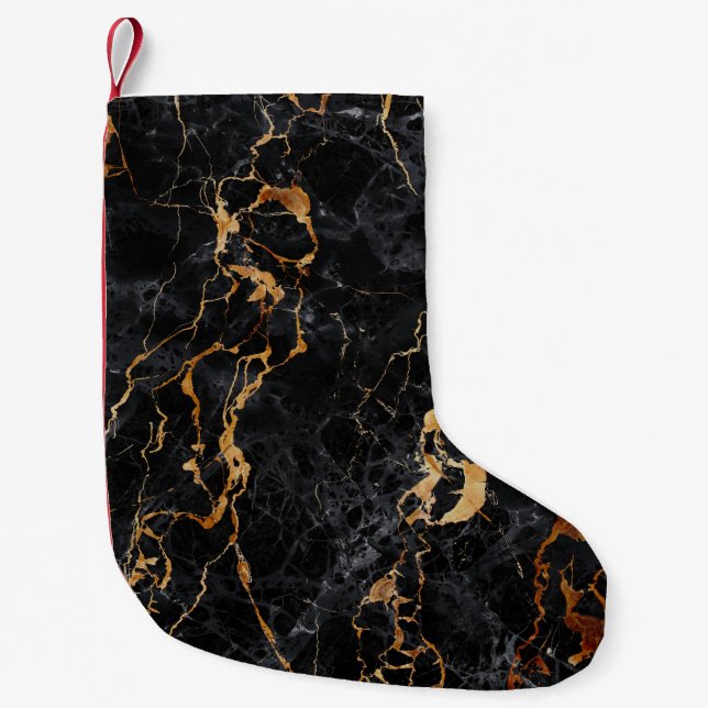 Marble Texture: Elegant Stone Surface. Small Christmas Stocking (Front)