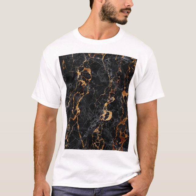 Marble Texture: Elegant Stone Surface. T-Shirt (Front)