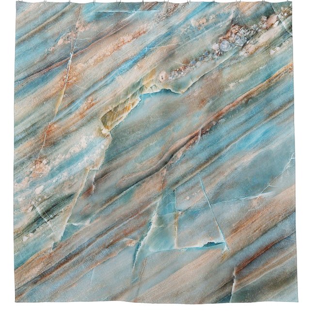 Marble texture: high-resolution print design shower curtain (Front)