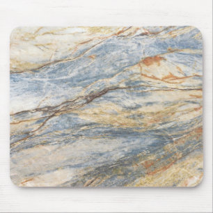 Marble Texture in Grey and Blue Mouse Mat